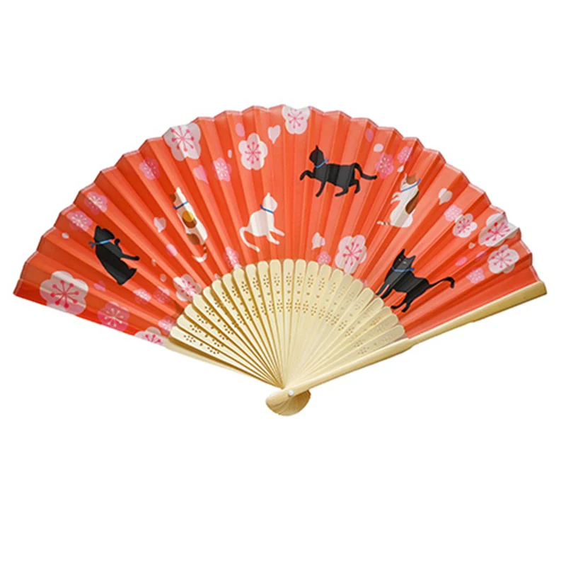 Printed Bamboo Hand Fan - 9 inch - Image 9
