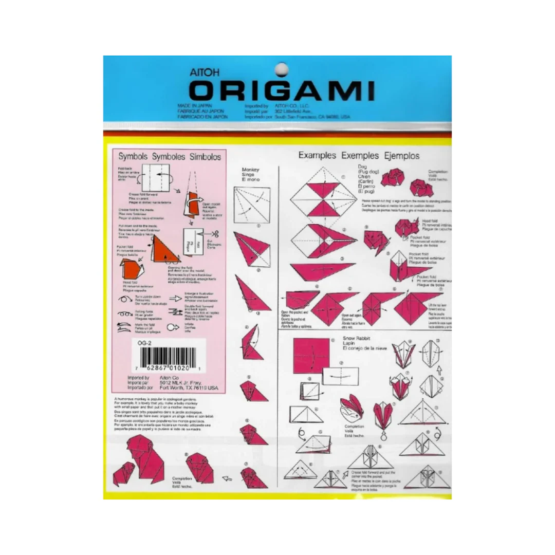 Solid Colors Origami Paper - 60 Sheets Assorted Pack - Image 2