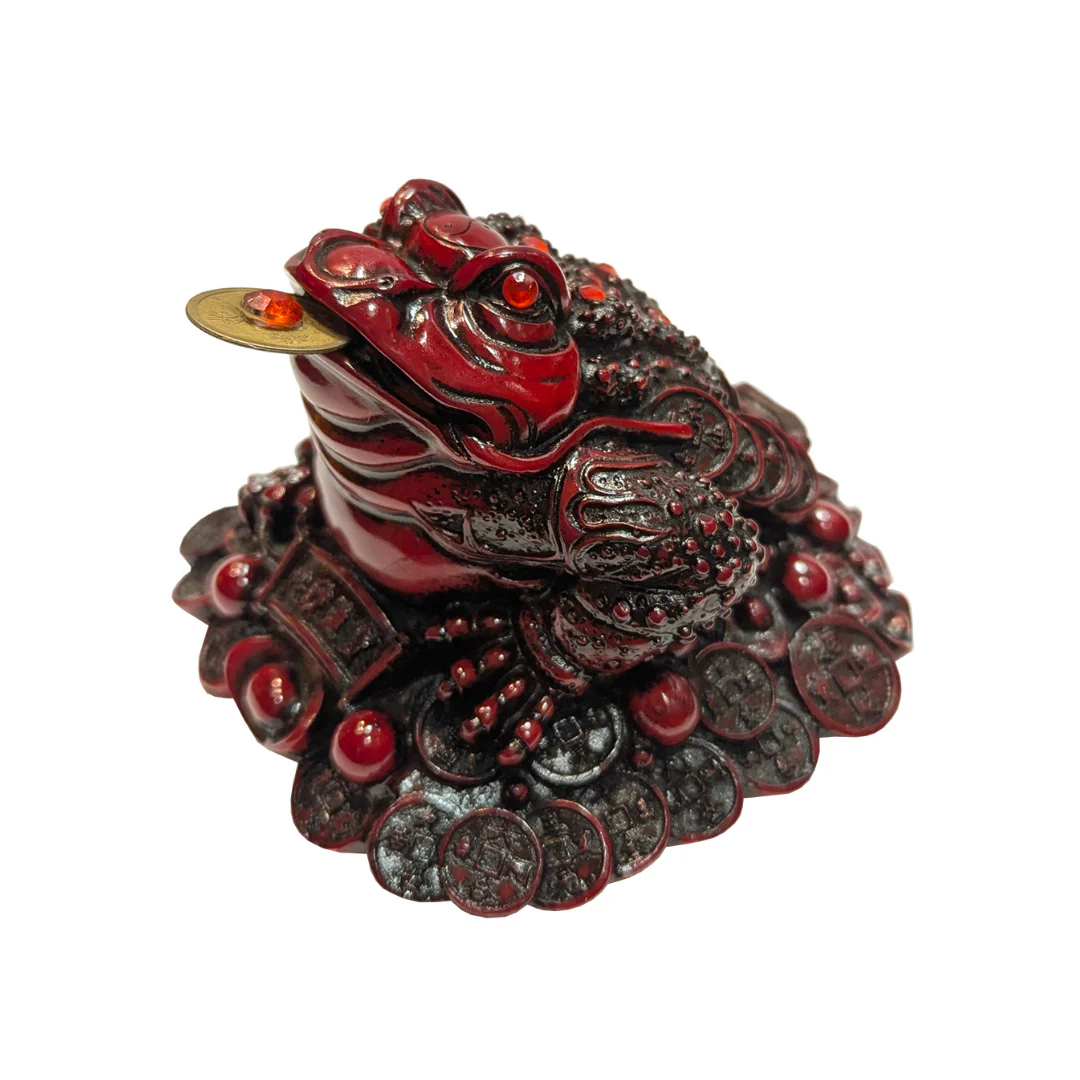 Three-Legged Money Toad/Frog on Coins and Ingots (Various Colors) - Image 2