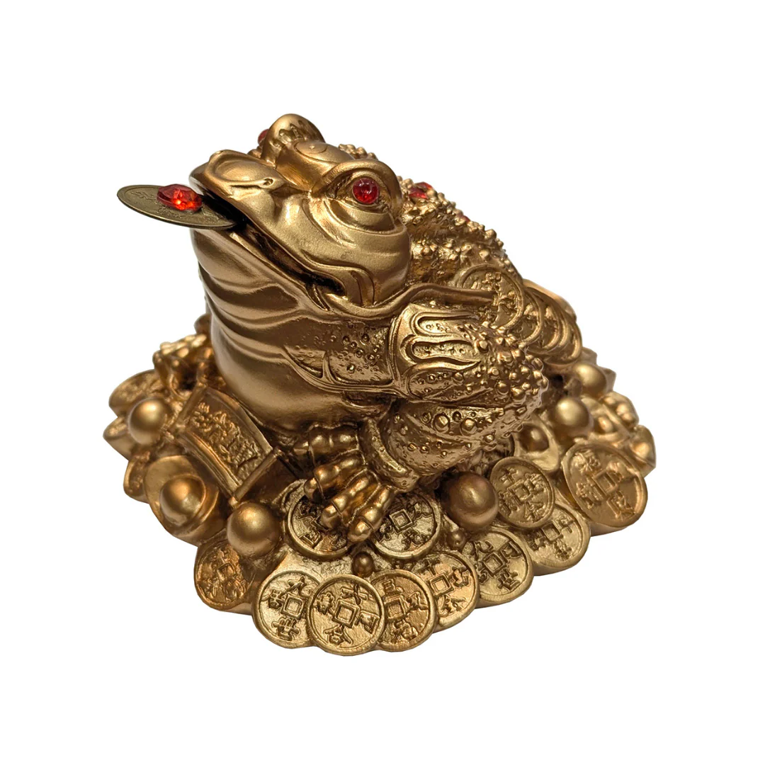 Three-Legged Money Toad/Frog on Coins and Ingots (Various Colors) - Image 3
