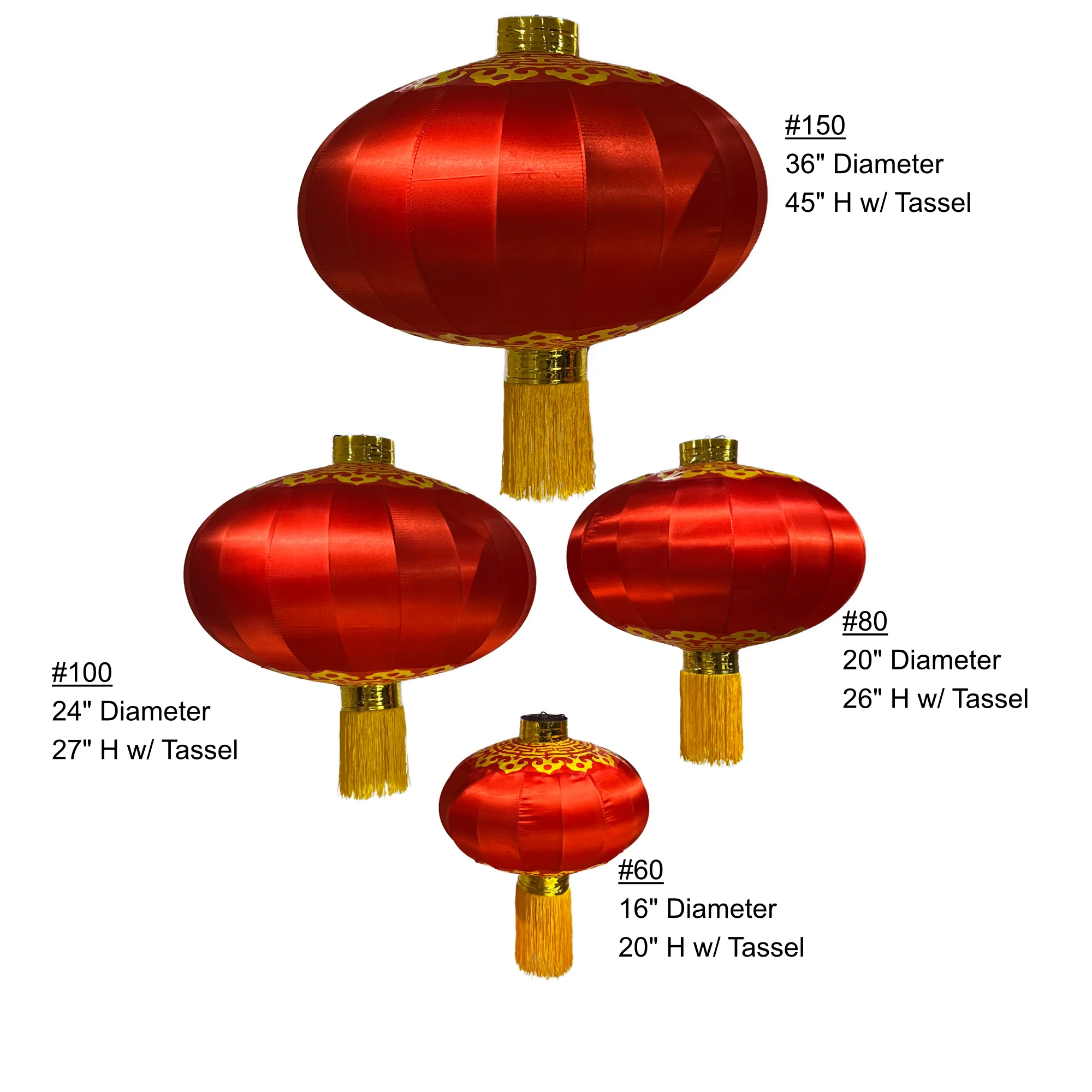 Traditional Chinese Red Satin Lantern - Image 2