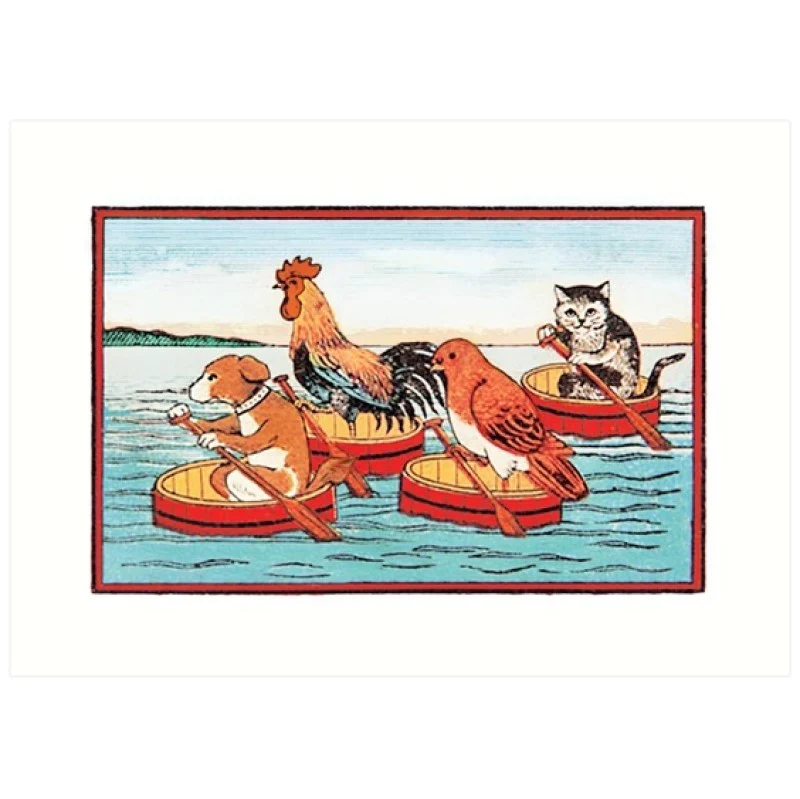 Vintage Match Box Label Art Greeting Card (Various Designs) - Image 4