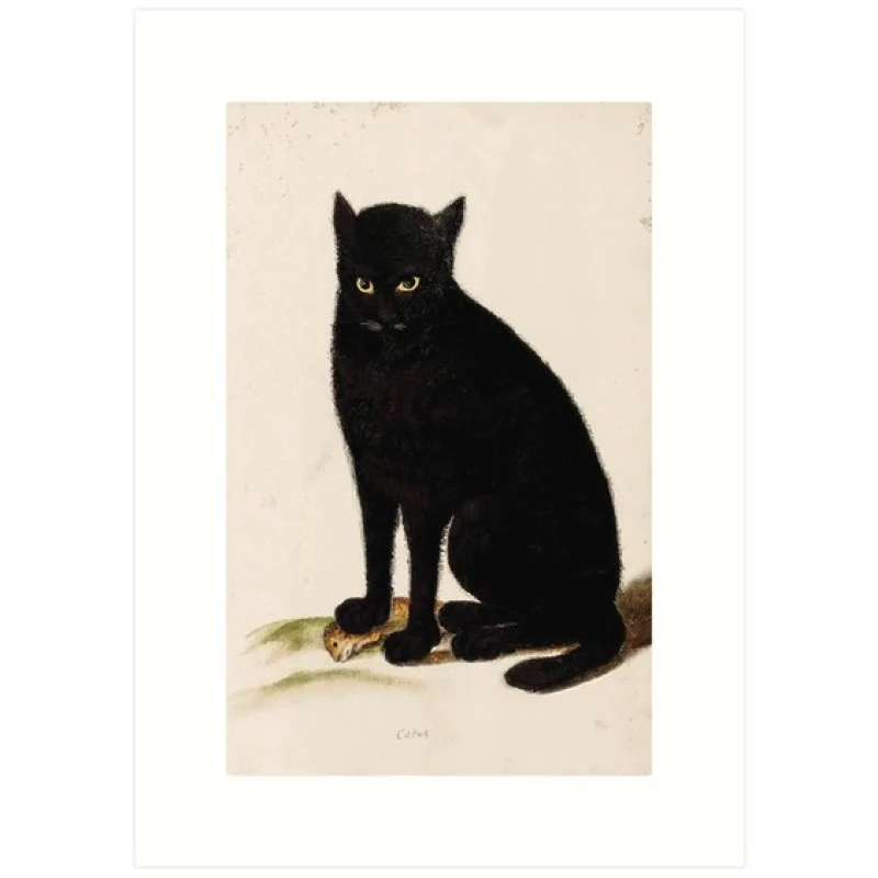 Vintage Match Box Label Art Greeting Card - Cats (Various Designs) - Image 5