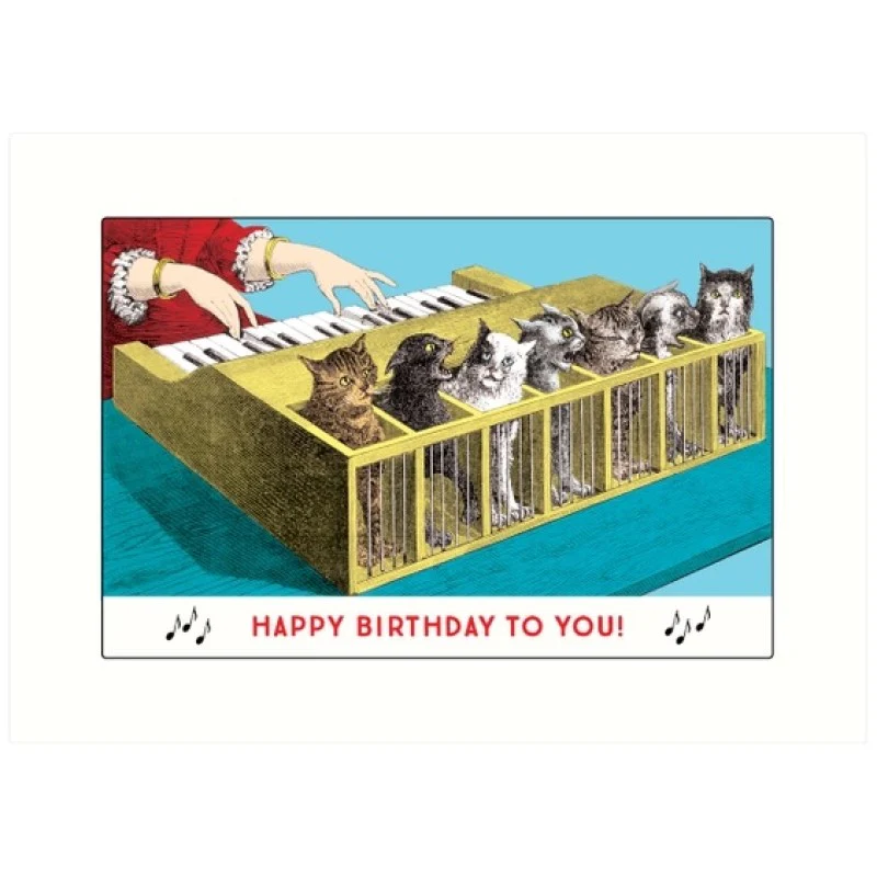 Vintage Match Box Label Art Greeting Card - Cats (Various Designs) - Image 7
