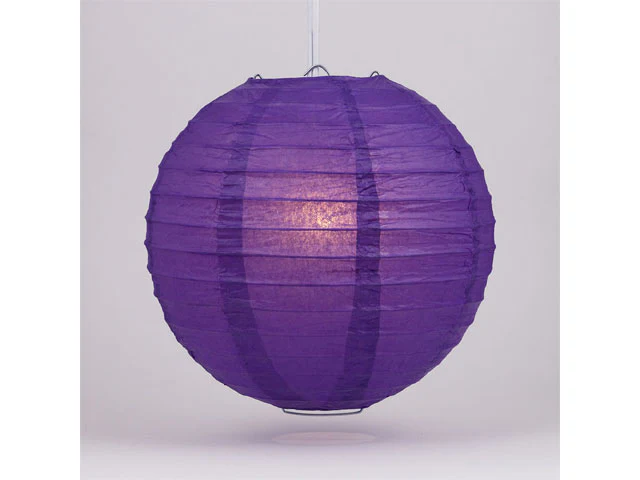 Wire Frame Spherical Paper Lantern (Color Group 3) - Image 3